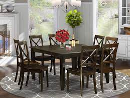 5 piece glass dining table set 4 chairs room kitchen breakfast furniture silver. 9 Pc Dining Room Set Kitchen Table With Leaf And 8 Dinette Chairs Buy Online In Guatemala At Guatemala Desertcart Com Productid 129416908