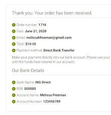 Every customer has individual account number bic: Customise How Woocommerce Displays Bacs Payment Details