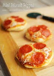 Mini Biscuit Pizzas Recipe Biscuit Pizza Recipes Cooking Recipes