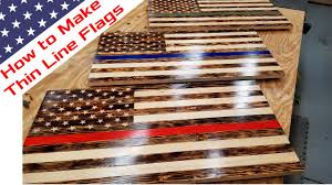 Use these diy flag display case woodworking plans to teach you how to build a commemorative triangle flag case that is perfect for any sized flag. Make Wood American Flag How To Diy Red Line Flag Youtube