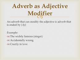 This definition is the same when considering the purpose of modifiers within a sentence. Structures Of Modification