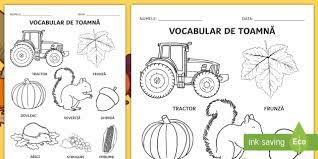 Toate imaginile vin ca un ajutor pentru cadrele didactice, parinti si copii. Toamna FiÈ™Äƒ De Colorat Cuvinte Ilustrate Teacher Made