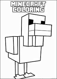Supercoloring.com is a super fun for all ages: Minecraft Coloring Pages Games Minecraft Bird Printable 2021 0445 Coloring4free Coloring4free Com