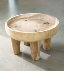 The Simple Rounded Lines Of This Low Profile Kediri Table Focus Attention On The Stunning Natural B In 2020 Coffee Table Wood Accent Table Reclaimed Wood Console Table