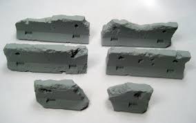 Concrete jersey barriers set 28mm 1:56 scale wargames scenery terrain landscape. Terrain Jersey Barriers Damaged Set Of 5 Ter003 10 00 Secret Weapon Miniatures