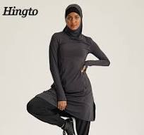 Beautiful Islamic Muslim Sportswear Sets Support Custom Logo Color Design  Made From Polyester Nylon Spandex for Women Gym Wear
