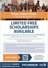 Citizen news today at 1pm. Project Global Citizen Scholarship Program Study Sunshine Coast