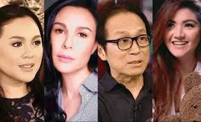 Cesar Montano and former wife Sunshine Cruz with his children Angela,  Christian Angelo, Carlos Diego, Angelina Isabelle, Samantha Angeline and  Angel Francheska.