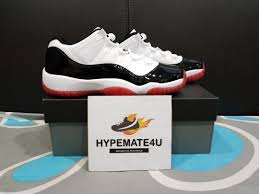Buy the air jordan 11 low wmns concord (concord sketch) right. Air Jordan 11 Bred Concord Low Gs Women S Fashion Shoes On Carousell