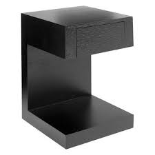 Dwell Seattle Bedside Table With Drawer Dark Oak 149 Small Black Bedside Table Modern Bedside Table Black Bedside Table
