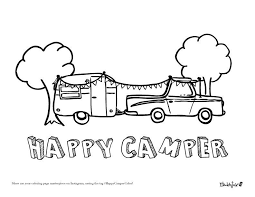 Modern June The Oilcloth Addict Coloring Pages Stitching Cards Camper Art