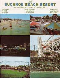 Defunct Amusement Parks Buckroe Beach Hampton Virginia 1897 1985 Chesapeake Bay Fishing Park Resorts American Beaches