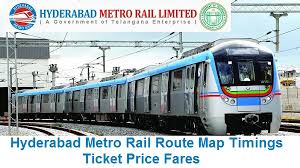 Hyderabad Metro Rail Route Map Timings Ticket Price Fares Hmrl