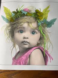 Still busy with my werewolf. Color with ohuhu markers and caran dach' e  Pablo. From the book werewolf beauties from FairytaleHues buyed in etsy