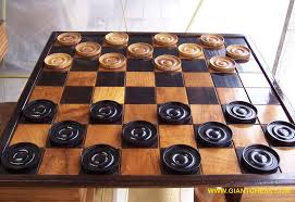 Wooden Checkers Wooden Checkers Pieces For Your Chess Board Image 10 Of 12