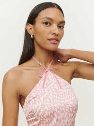 Reformation Poppy Ribbed Mini Dress