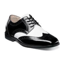 Black And White Wingtip Shoes Mens Reveal Jr By Florsheim Shoes White Shoes Men Florsheim Shoes Oxford Shoes Heels