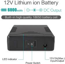 Lithium batteries are an assembly composed of many cells, like therefore, to achieve a 12v battery you'll typically have four cells connected in a series. Talentcell Rechargeable 6000mah Li Ion Battery Pack For Led Strip And Cctv Camera 12v Dc Portable Lithium Ion Battery Bank With Charger Black Electronics Chargers