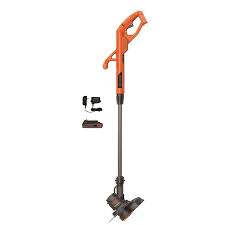 Black And Decker Cordless Weed Eater Parts Black Decker 20 Volt Max 10 In Straight Cordless String Trimmer With Edger Capable Battery Included In The Cordless Electric String Trimmers Department At Lowes Com