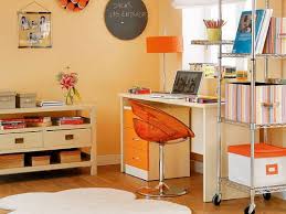 Get the office decor you want from the brands you love today at sears. Bright Orange Home Office Design Shelterness