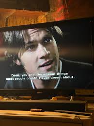 Posting my J2 op here (do not share it please, thank you 🫶🏻) Absolutely  love Jensen's face. As soon as the op was done, I looked at him and said  "Dean, always