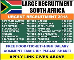 Content updated daily for plumbing job Large Recruitment To South Africa Free Recruitment Application Job2gulf