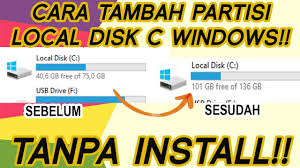 Di windows,dalam menambah kapasitas ini, pastikan ada pertisi yang tersisa pada hardisk anda.pastika. Cara Menambah Partisi C Windows Terbaru 2020 Youtube