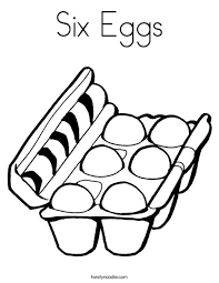 Coloring pages easter egg for kids and adults. Six Eggs Coloring Page Twisty Noodle