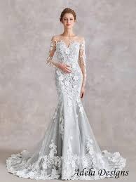 Trumpet or mermaid wedding dresses offered by tbdress.com are one of these unique dresses which are always welcomed by lots of women. Silver Mermaid Trumpet Wedding Dress Bridal Gown Lace Illusion Etsy