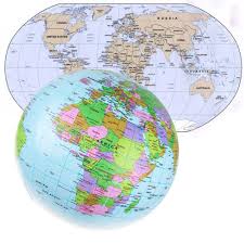 Who says learning can't be fun? Giant Educational Beach Ball Pvc 16 Inch 40cm Globe Inflatable World Map Toys Toys Hobbies Educational
