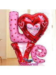Love Romantik Kalp Folyo Balon 81x91cm Balonlar Balon Dugun Sevgililer