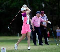 Annika sorenstam, golf & heath ambassador, during the first international congress on golf and. Golf Sorenstam Becomes First Woman To Compete In Greats Of Golf Event At Insperity The Courier