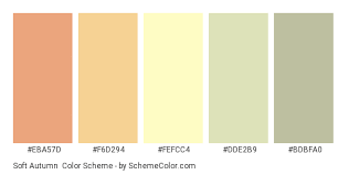 The muted palette is not all wishy washy or dull neutrals, there are some stronger tones too. Soft Autumn Color Scheme Green Schemecolor Com