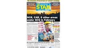 Collection of global newspapers directory from philippines and world newspaper from all the worldwide countries in one site. The Star Cover January 30 2021 Philstar Com