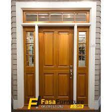 Manfaat memakai kusen jenis pintu aluminium pada rumah. Kusen Pintu Utama Single Boven Minimalis Desain Pintu Kayu Jati Model Terbaru Fasa Furni Hardwood Exterior Doors Interior Exterior Doors Custom Exterior Doors