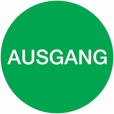 Das schild wird mit permanent haftendem 3m montageklebeband versehen. Ausgang Eingang Tur Und Fensterschilder Doppelseitig Seton