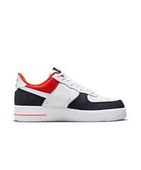In stock and ready to ship. Nike Air Force 1 07 Lx White Chile Red Denim Men S Shoe Hibbett City Gear