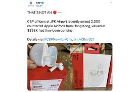 Feds Proudly Announce Seizure Of Counterfeit Apple Airpods That Are Actually Oneplus Buds In 2020 Photo Apps Oneplus Mission
