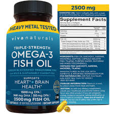 Amazon.com: Omega 3 Fish Oil Supplement for Women and Men - 2500 mg Triple  Strength Fish Oil Pills with Re-Esterified Omega 3 Fatty Acids including ...