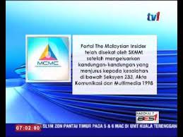 Mcmc is the regulator for the converging communications and multimedia pada menjalankan kuasa yang diberikan oleh perenggan 16(1)(c) dan seksyen akta komunikasi dan multimedia akta . Akta Komunikasi Multimedia Skmm Sekat Malaysian Insider 26 Feb 2016 Youtube