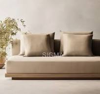 Luxury Villa Modern Teak Outdoor Sofa Set Solid Teak Wood ...