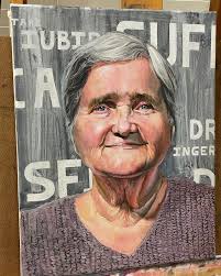 Steve Ko Art Studio's Instagram profile post: “A beautiful portrait  painting done by Emma Szabo (Plano West high, 12th grader) of her grandma.  Oil