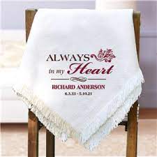 Check spelling or type a new query. Embroidered Memorial Throw Blanket Giftsforyounow