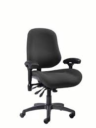Bodybilt J2504x Black Fabric Xl High Back Thoracic Support Task Ergonomic Chair With Arms 22 Ergonomic Chair High Back Office Chair Swivel Office Chair