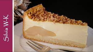 Einen tortenring oder springformrand um den. Pudding Schmandkuchen Mit Nussen Ohne Gelatine Phantastischer Kuchen Puddingkuchen Youtube