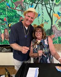 Scott passed the gavel and Lion President Mary Hollen led her first meeting  of the new year last night.