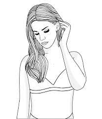 Aesthetic Doodle And Outline Image Lana Del Rey Outline Drawing Outlines Anime Art Girl