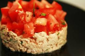 Tartare De Tomates Aux Rillettes De Thon Recette Entree Froide Rillettes De Thon Recette