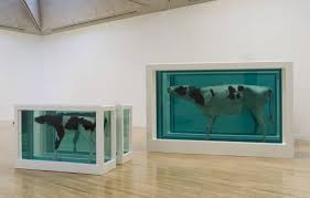 With his controversial and sometimes shocking works. Mother And Child Divided Damien Hirst Exhibition Copy 2007 Original 1993 Tate