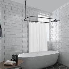 Some nationally recognized firms that specialize in bathtub and shower liners have been in business for at least a decade: Rust Free Hoop 24 Oval Fixed Shower Curtain Enclosure In 2021 Freestanding Tub Shower Tub Shower Combo Bathroom Tub Shower